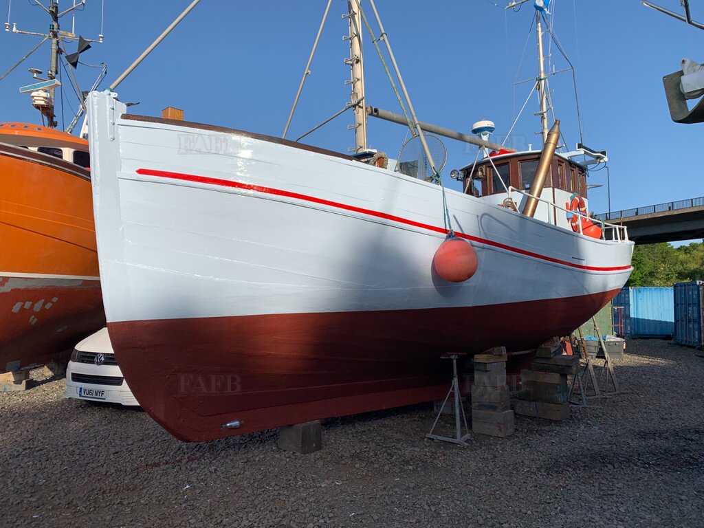 Wooden Danish fishing vessel